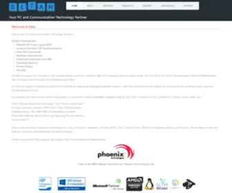 Eltan.com(Eltan is the Phoenix master distributor for EMEA and creates software) Screenshot