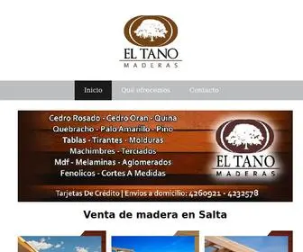 Eltanomaderas.com(Venta de madera en Salta con El Tano Maderas) Screenshot