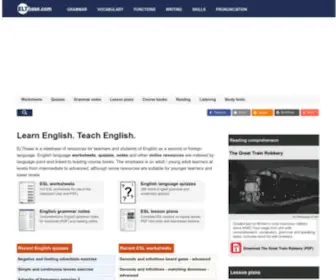 Eltbase.com(Resources for English teachers and students of English) Screenshot