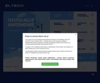 Eltech.net.pl(Największy sklep internetowy z osprzętem satelitarnym) Screenshot