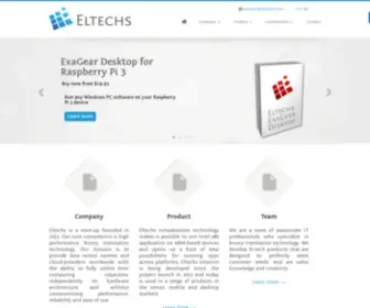 Eltechs.com(Eltechs brings Intel x86 software to ARM) Screenshot