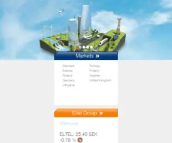 Eltelnetworks.com(Transforming how we power and connect the world) Screenshot