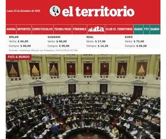 Elterritorio.com.ar(EL TERRITORIO noticias de Misiones) Screenshot
