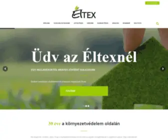 Eltex.hu(The recycling company) Screenshot