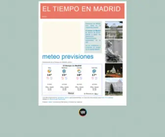 Eltiempomadrid.com(El tiempo en madrid) Screenshot