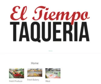 Eltiempotaqueria.com(El Tiempo Taqueria) Screenshot