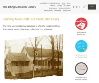 Eltinglibrary.org(The Elting Memorial Library) Screenshot