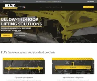 Eltlift.com(Engineered Lifting Technologies) Screenshot