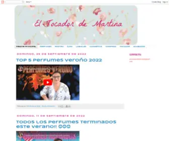 Eltocadordemartina.com(EL TOCADOR DE MARTINA) Screenshot