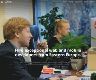 Eltonic.com(Agile Software Development Company) Screenshot