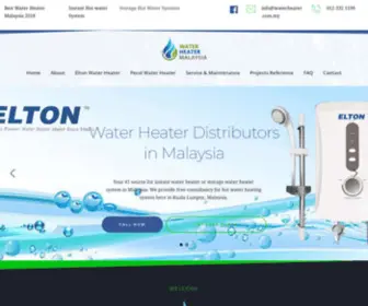 Eltonwaterheater.com.my(Hot Water Heater Company in Malaysia) Screenshot