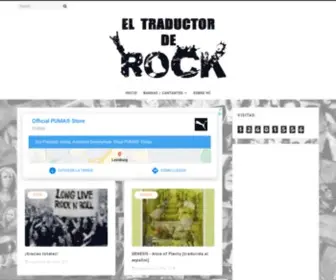 Eltraductorderock.com(EL TRADUCTOR DE ROCK) Screenshot