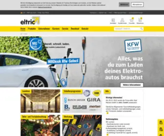 Eltric.com(Elektro-Fachversandgroßhandel für Installateure und Händler) Screenshot