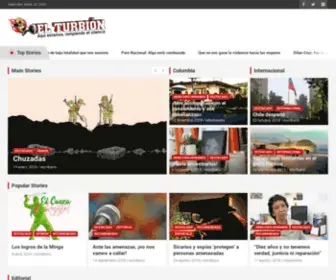 Elturbion.com(Medio de comunicación alternativa de Bogotá (Colombia)) Screenshot