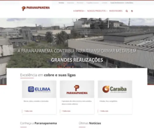 Eluma.com.br(Cobre eletrolítico) Screenshot