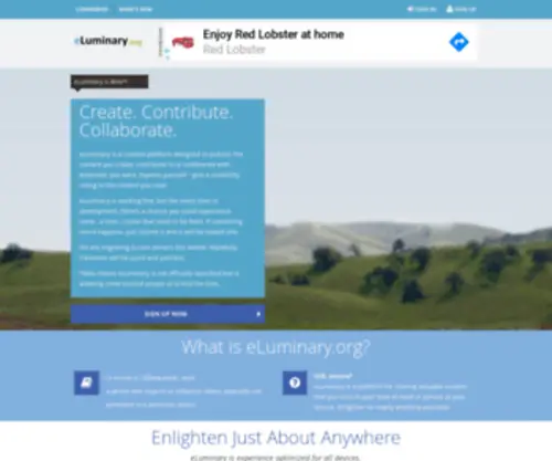 Eluminary.org(Create) Screenshot