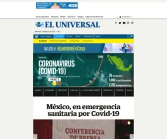 Eluni.mx(El Universal) Screenshot