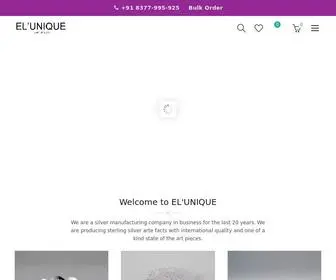 Elunique.in(We are a silver manufacturing company) Screenshot