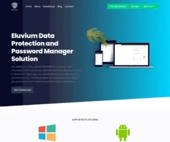 Eluvium.info(Eluvium Data Protection & Password Manager Solution) Screenshot