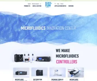 Elveflow.com(Microfluidic instruments) Screenshot