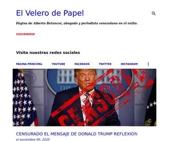 Elvelerodepapel.com(El Velero de Papel) Screenshot