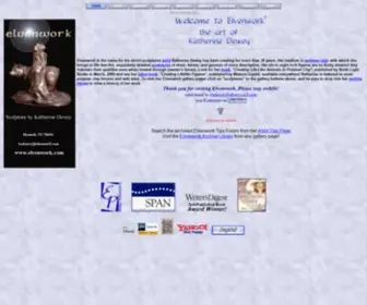 Elvenwork.com(The art of Katherine Dewey) Screenshot