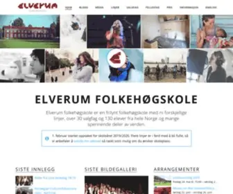Elverumfhs.no(Elverum folkehøgskole) Screenshot
