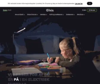 Elvia.no(Forside) Screenshot