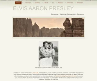 Elvis-Presley.ca(Bienvenue sur La Toile d'Elvis) Screenshot