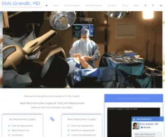 Elvisgrandicmd.com(Hip and Knee Replacement Surgery) Screenshot