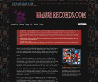 Elvisrecords.us(The Elvis Presley Record Research Database) Screenshot