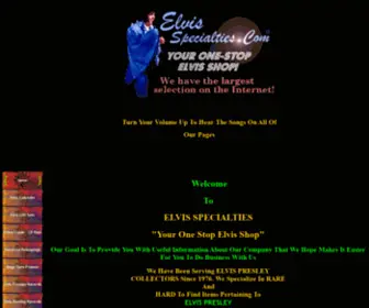 Elvisspecialties.com(My World) Screenshot