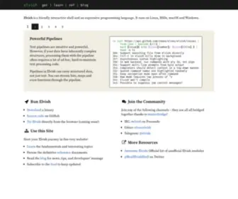 ELV.sh(Elvish Shell) Screenshot