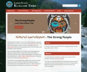 Elwha.org(Lower Elwha Klallam Tribe) Screenshot