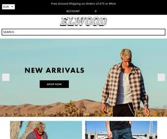 Elwoodclothing.com(LA Style Men's Streetwear & Urban Fashion) Screenshot