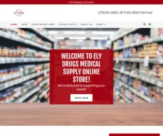 Elydrugs.biz(Ely Drugs Medical Supply Online Store) Screenshot