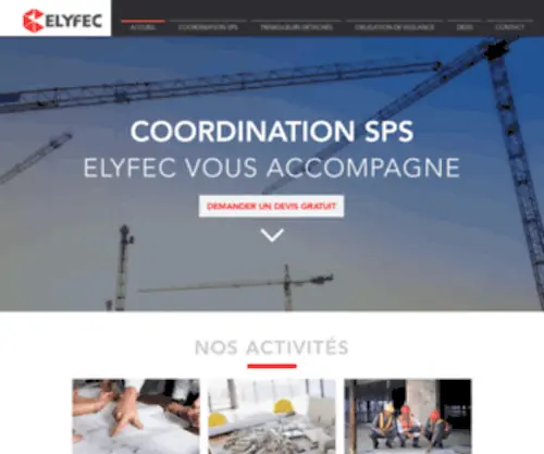 Elyfec.fr(ELYFEC SPS Détachement De Travailleurs) Screenshot
