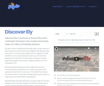 Elyite.com(The premier directory of great listings to visit in Ely MN) Screenshot