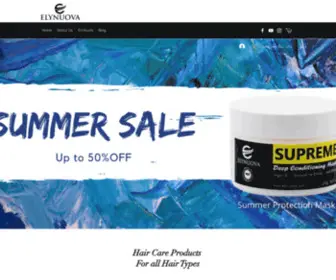 Elynuova.com(Hair care products) Screenshot