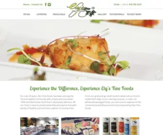 Elysfinefoods.com(Kosher Food) Screenshot