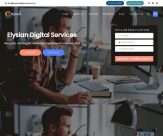 Elysiandigitalservices.com(Elysian Digital Services) Screenshot