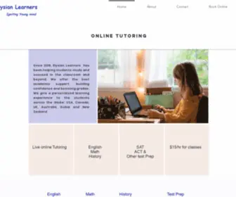 Elysianlearners.com(Elysian Learners) Screenshot