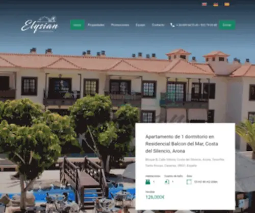 Elysianproperties.es(Elysian) Screenshot