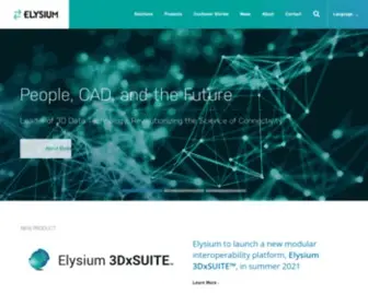 Elysium-Global.com(Elysium is a software company) Screenshot