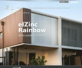 Elzinc.es(Zinc para cubiertas y fachadas) Screenshot