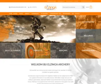 Elzingaarchery.com(Welkom bij Elzinga Archery) Screenshot