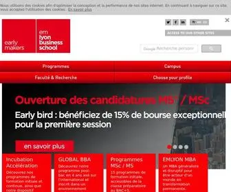 EM-Lyon.com(Emlyon business school : Grande école de commerce et de management) Screenshot