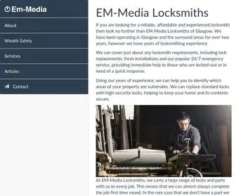 EM-Media.org.uk(Professional Locksmith Service) Screenshot