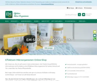EM-Sued.de(Effektive Mikroorganismen Shop) Screenshot