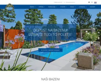 Ema-Bazeni.si(Bazeni in bazenska tehnika) Screenshot